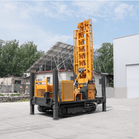 Pompe de forage portable sur chenilles à moteur diesel, robuste tout-terrain, pour puits d'eau, profondeur max. 800m, qualité supérieure, prix usine