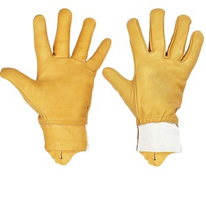 PK gants de sécurité en fer, gants de conducteur en cuir sans doublure, gants de travail en gros - Product Image 1