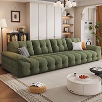 Canapé modulaire carré d'angle pour intérieur, mobilier de salon avec coussins confortables