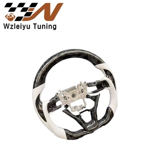 <span class=keywords><strong>Volante</strong></span> de Fibra de Carbono Forjado con Embellecedor Estilo Cuchilla, Piezas de Repuesto para Mejora Interior Deportiva, Compatible con Honda New City - Product Image 5