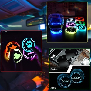 <span class=keywords><strong>Posavasos</strong></span> Redondos Personalizados con Logotipo, Acrílicos, con Luces LED de Colores, Ecológicos, para Bebidas, Promocionales y Económicos para Navidad - Product Image 4