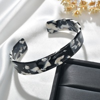 Nouveau bracelet manchette Jachon en acétate écaille de tortue, bracelets en acrylique, bracelet en celluloid imprimé léopard, accessoires de mode pour femmes