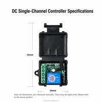 Panel de Interruptores Inteligente con Control Remoto Inalámbrico de 86 mm, Transmisor RF Montado en Pared para Iluminación y Electrodomésticos