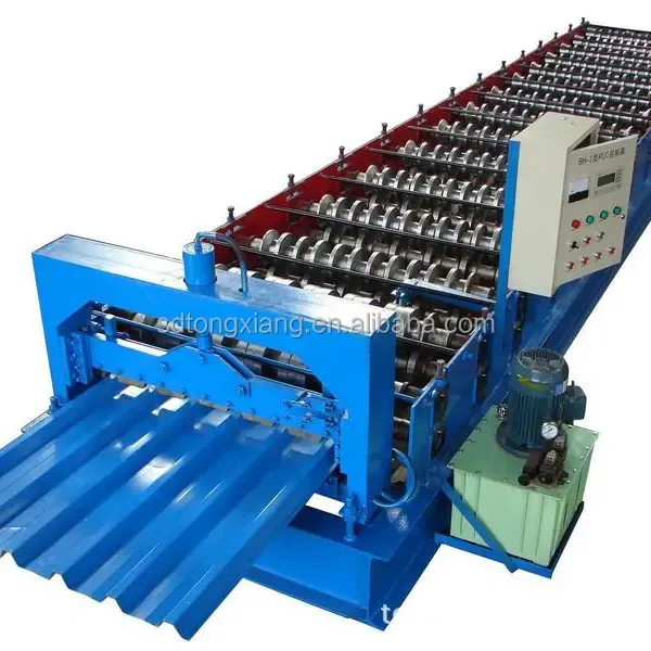 TONGXIANG Automatic Color Steel Galvanized Ibr Roof Corrugated Trapezoidal Plate Cold Roll Forming Machine