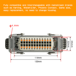 Connecteur robuste WZUMER 24 broches, insert à ressort, câblage sans outil, IP54 - Product Image 4