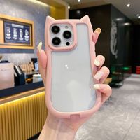 NOUVEAU Étui transparent mignon avec oreilles de chat 3D Kawaii pour iPhone 16 15 14 13 12 Pro 11 Max, couleur bonbon, coque rigide transparente en acrylique antichoc