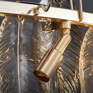 Lampes de plafond à motif <span class=keywords><strong>plume</strong></span>, décoration intérieure, lustre, luminaires suspendus pour salle à manger, éclairage intérieur - Product Image 6