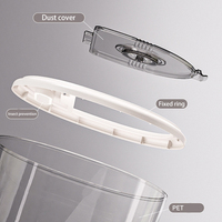 Seau à riz de grande capacité, anti-insectes, anti-humidité, hermétique, pour usage domestique, conteneur de stockage de farine