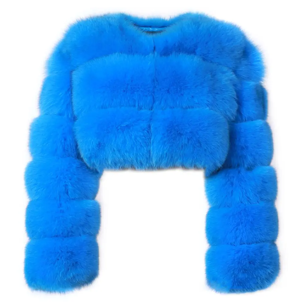 2022 Winter Fashion Women Plus Size Jacket Real Fox Fur Coat For Ladies