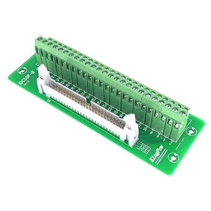 Molence IDC50 2x25 Pins 0,1 Zoll Steckverbinder-Breakout-Board, C45 DIN-Schienen-Montage-Klemmenblock-Steckverbinder für SPS-Mikrocontroller - Product Image 2