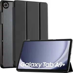 Samsung Galaxy Tab için Folio A9 + artı 2023 X210 X216 X218 11 ''ince standı sert arka kabuk koruyucu akıllı kapak otomatik uyku Wake