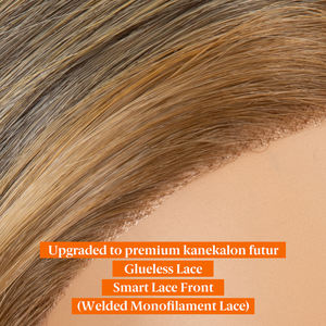 Perruque Lace Front Synthétique en Gros, Monofilament Transparent, Ondulation Naturelle, Résistante à la Chaleur, Sans Colle, pour Femmes - Product Image 2