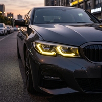 Phares bicolores pour BMW E90 Série 3 2005-2012 E90 320i 325i 330i 335i Jaune Blanc DRL Phare LED
