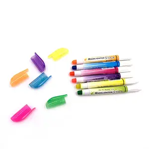 6 colori Dry highlighter bibbia evidenziatore set multi-colored dello stilo dry highlighter penne