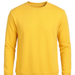 Sweat-shirt à col rond respirant pour homme en polyester/coton 530g, design de haute qualité, broderie personnalisée, hiver, couleur unie - Product Image 1