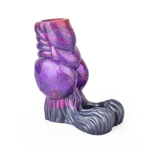 N-5148 Soft Liquid Silicone Realistic <b>Dildo</b> Hollow Fantasy Sleeves for Men - Product Image 6