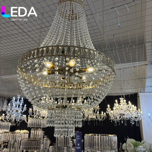 LEDA Lighting Custom Hotel Party Events <b>Hanging</b> Lamp Staircase Wedding Decorative Crystal Luxury Led Chandelier - Product Image 2