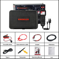 Kingbolen Nuovo Tester per Circuiti Auto ECT600 12-24V, Tester Batteria Auto, Multimetro, Oscilloscopio, Kit Sonda per Circuiti di Alimentazione