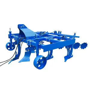 Tractor furrow plough share plough with rotary tiller