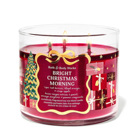 Bougie de Noël parfumée Mescente 2026, nouveau design, vente en gros, bougie à 3 mèches avec boîte cadeau pour cadeau de Noël