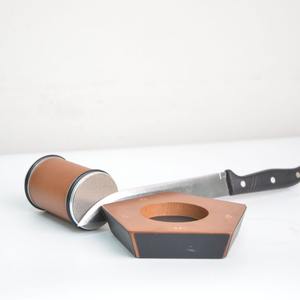 Couteau de cuisine multifonctionnel pour la maison, ciseaux, pierre à aiguiser manuelle rapide, affûteur de couteau à rouleaux à angle réglable à 5 côtés - Product Image 3