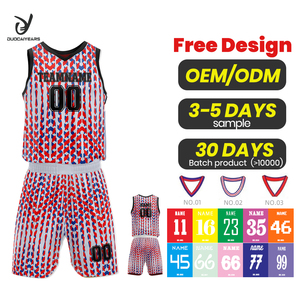 Maillot de <span class=keywords><strong>basket</strong></span>-ball personnalisé brodé DCY, meilleur design d'uniforme de <span class=keywords><strong>basket</strong></span>-ball, couleur blanc, design de maillot de <span class=keywords><strong>basket</strong></span>-ball blanc et rouge - Product Image 1