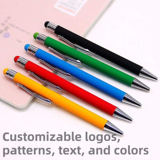 Stylus Pen Ballpoint 2 in 1 Touch Screen Retractable Metal Aluminum Barrel PNB04 Custom Logo Corporate Business Gift Pen