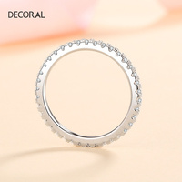 Bague Moissanite baguette brillante glacée Bagues de fiançailles en argent sterling 925 Moissanite pour femme