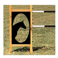 Portable saut obstacle enfant taille cheval saut cheval Silhouette passe-temps cheval pour intérieur ou extérieur amusant