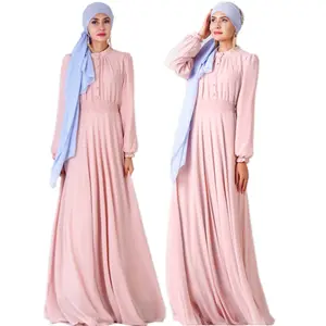 ชุดแฟชั่นคุณภาพสูงสำหรับผู้หญิง,ชุดอาบายามุสลิมผ้าชีฟองสองชั้นเสื้อผ้าอิสลาม