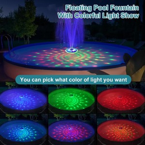 Fuente Flotante LED Impermeable IP68, Colorida, para Piscina, Spa, Estanque, Jardín Exterior, <span class=keywords><strong>Villa</strong></span>, Hotel, Patio - Product Image 3