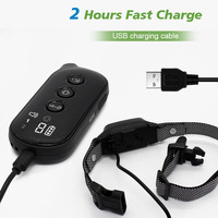 Collier de dressage pour chien étanche sans choc, télécommande 300M, vibration, bip, rechargeable, écologique, anti-aboiement