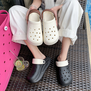 Women Soft Platform Nurse <b>Clogs</b> Summer Anti-slip Waterproof Slide Sandals Outdoor Beach Bathroom Slip On Shoes - Product Image 4
