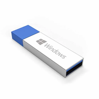 Clé de Licence Authentique Windows 10 Pro, Activation en Ligne Mondiale, Prise en Charge Multilingue, Clé USB, Origine US, Ventes Fiables