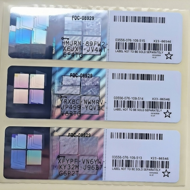 Win 11 Pro Coa Sticker Silver Label Key License Online Activation 12-month Warranty Win11 Pro in Stock Free Fast Shipping