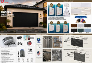 <span class=keywords><strong>Porte</strong></span> <span class=keywords><strong>de</strong></span> <span class=keywords><strong>garage</strong></span> <span class=keywords><strong>sectionnelle</strong></span> en acier isolée, coupe-vent, antivol avec système <span class=keywords><strong>de</strong></span> sécurité, couleur personnalisable disponible, pour <span class=keywords><strong>porte</strong></span> <span class=keywords><strong>de</strong></span> <span class=keywords><strong>garage</strong></span> 16x8 - Product Image 4