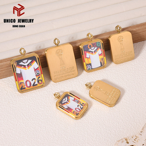 قلادة رجالية من الفولاذ المقاوم للصدأ لكأس العالم 2026 في ألمانيا - Product Image 4