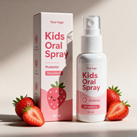 Spray buccal professionnel premium naturel doux et efficace pour enfants, à base de probiotiques et de soin à la fraise, pour le commerce international OEM