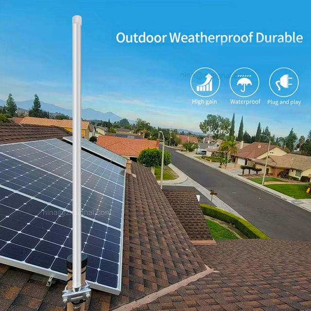 High Gain Dbi Helium Outdoor Wifi Long Range Antenna 10Km 2.4Ghz Fiberglass Omni Directional Antenna