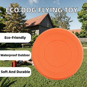 Disque volant pour chien en silicone, durable et résistant aux morsures, frisbee pour animaux <span class=keywords><strong>de</strong></span> compagnie, jeu interactif, flotte sur l'eau, sûr pour <span class=keywords><strong>les</strong></span> dents, jouet d'entraînement en plein air - Product Image 2