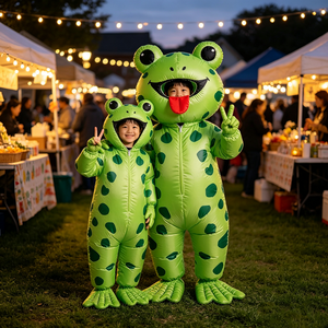 Customized Halloween Party Inflatable Frog <b>Costume</b> Adult Frog Full Body Deluxe Funny Air Blow Up Cute Frog <b>Mascot</b> <b>Costume</b> - Product Image 6