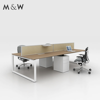 Bureau de vente directe d'usine de M & W table modulaire style simple mobilier de bureau de poste de travail officiel