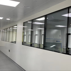 Ventanas de transferencia estériles de acero inoxidable de aleación de aluminio fabricadas en fábrica, diseño insonorizado para laboratorios de salas limpias - Product Image 5