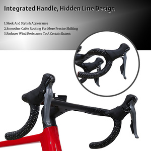 Venta Directa de Fábrica Bicicleta de Carretera de Fibra de Carbono Completa T700 Ciclo de Carreras para Hombre Bicicleta de Competición con Cuadro de Fibra de Carbono - Product Image 5