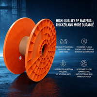Bobina de Plástico Industrial Vacía para Tiras de Luz LED de 100m, para Enrollar y Bobinar Cables de Fibra Óptica, Carrete para Pegamento