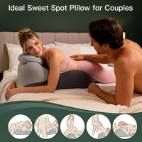 Oreiller ergonomique en mousse à mémoire de forme avec housse amovible pour couple, idéal pour la lecture et le sommeil (Kamasutra)