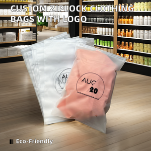 Bolsa de plástico con cierre de cremallera personalizada para <span class=keywords><strong>zapatos</strong></span>, <span class=keywords><strong>ropa</strong></span>, piel, para calcetines, <span class=keywords><strong>ropa</strong></span> interior, otros artículos - Product Image 2