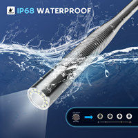 Cámara de inspección de drenajes de 70M con pantalla IPS de 10 pulgadas, localizador de 512Hz, contador de metros autonivelante, cable de freno de 5mm, DVR y estuche portátil