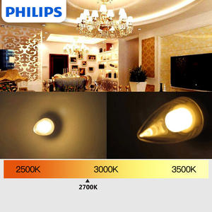 Ampoule LED <span class=keywords><strong>Philips</strong></span> C35 E14 220V 3.5W 4W 4.5W 5.5W 6.5W 2700K, remplace les ampoules halogènes 50W, dimmable, type bougie - Product Image 3