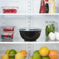 Bol à ramen jetable en plastique PP empilable grande capacité, pour plats à emporter, compatible micro-ondes, pour cuisine et fêtes, haute résistance aux injections